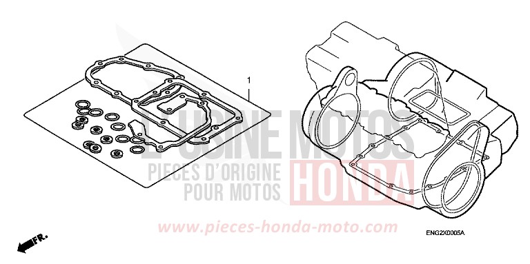TROUSSE DE JOINT B de CBR1000RR "Fireblade" DEGITAL SILVER METALLIC (NHA30TA) de 2010